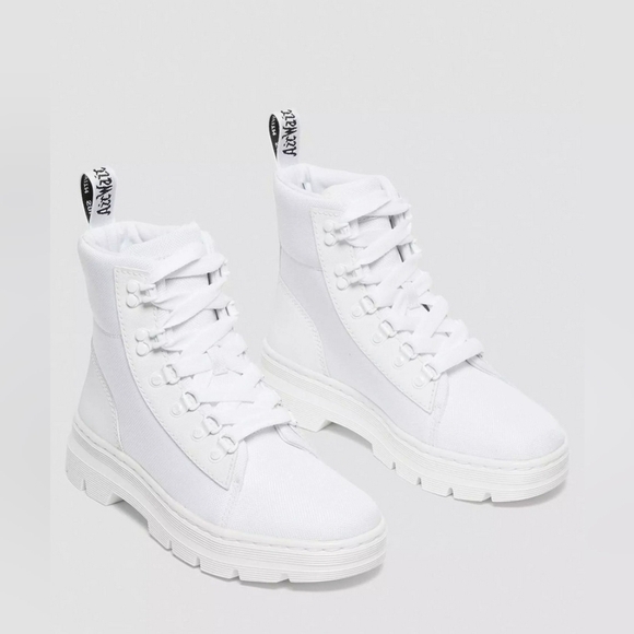 Dr. Martens Shoes - Dr. Martens White Canvas Combs